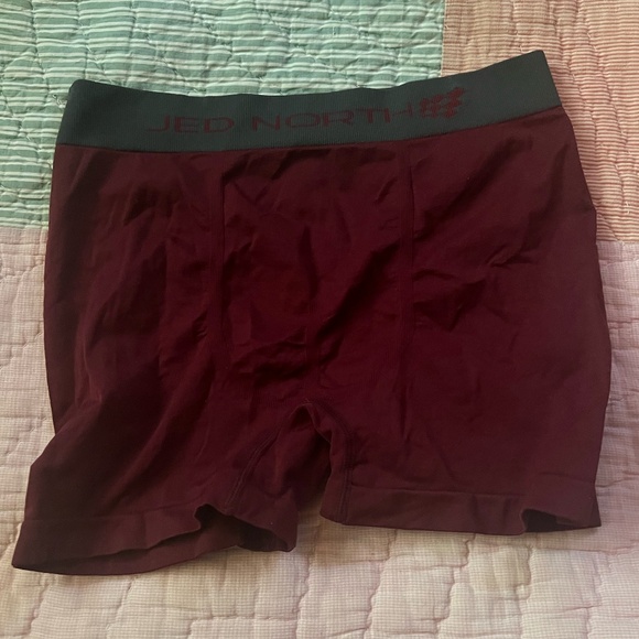 L/XLStretch Knit Jed North Boxer Trunk  (LOT of 2) Maroon pair & Black pair - Picture 1 of 2